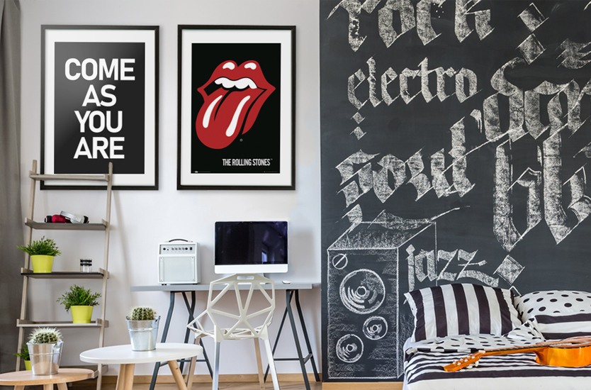 Rolling Stones graffiti in Melbourne laneway Stock Photo